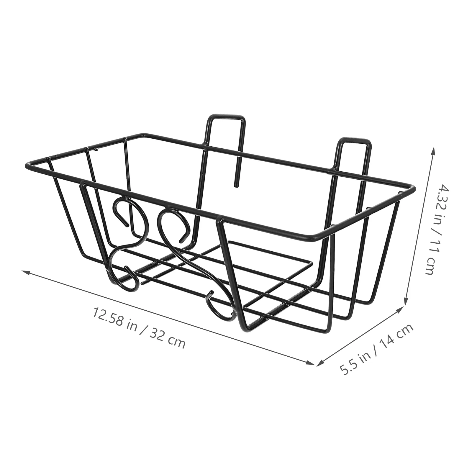 Rectangle Railing Planter Iron Flower Stand Bracket Balcony Hanging Succulent Planters