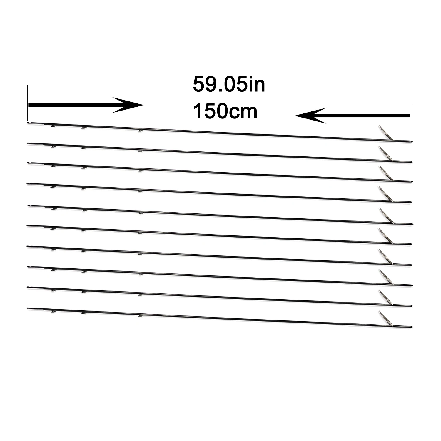 Omer Speargun Spear Shaft 7mm 75cm To 190cm Tahitian HRC Spearshaft Fishgun Shaft Pescasub Tricut Tip Official-Website Squirt