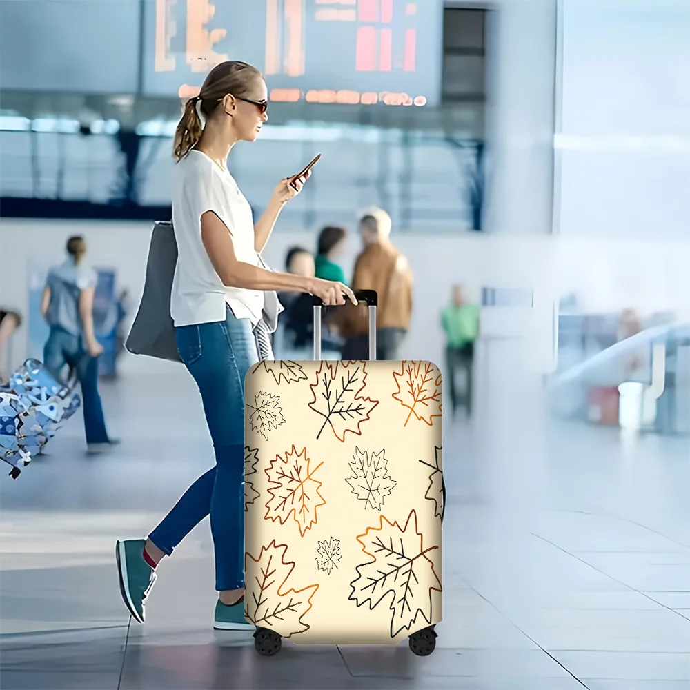 1pc Maple Leaf Luggage Cover. Fits Suitcases from 18 to 32 Inches; Effectively Protects Your Luggage.