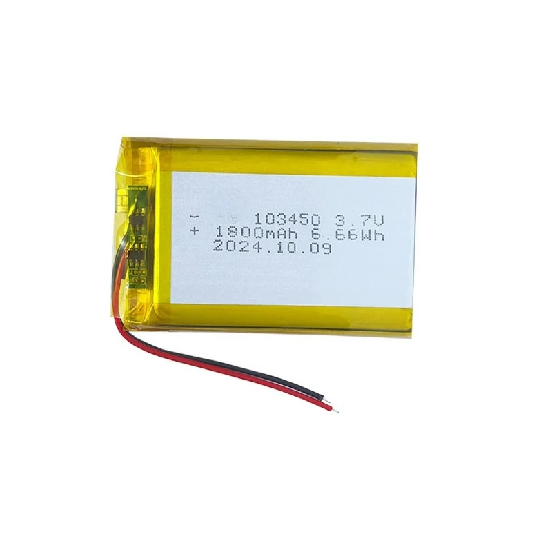 10pcs 103450 3.7V 1800mAh/2000mAh Polymer Lithium Rechargeable Battery for Bluetooth Audio POS Machine Dog Trainer LED Lamp