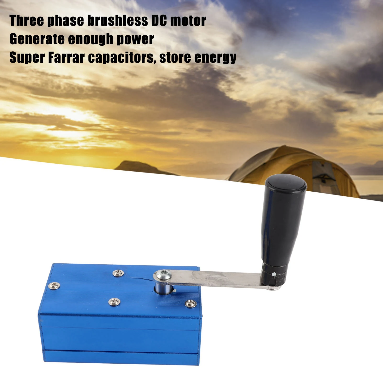 Hand Generator COB Light Hand Generator Hand Generator Crank High Power Phone  with COB Light for Emergency Survival