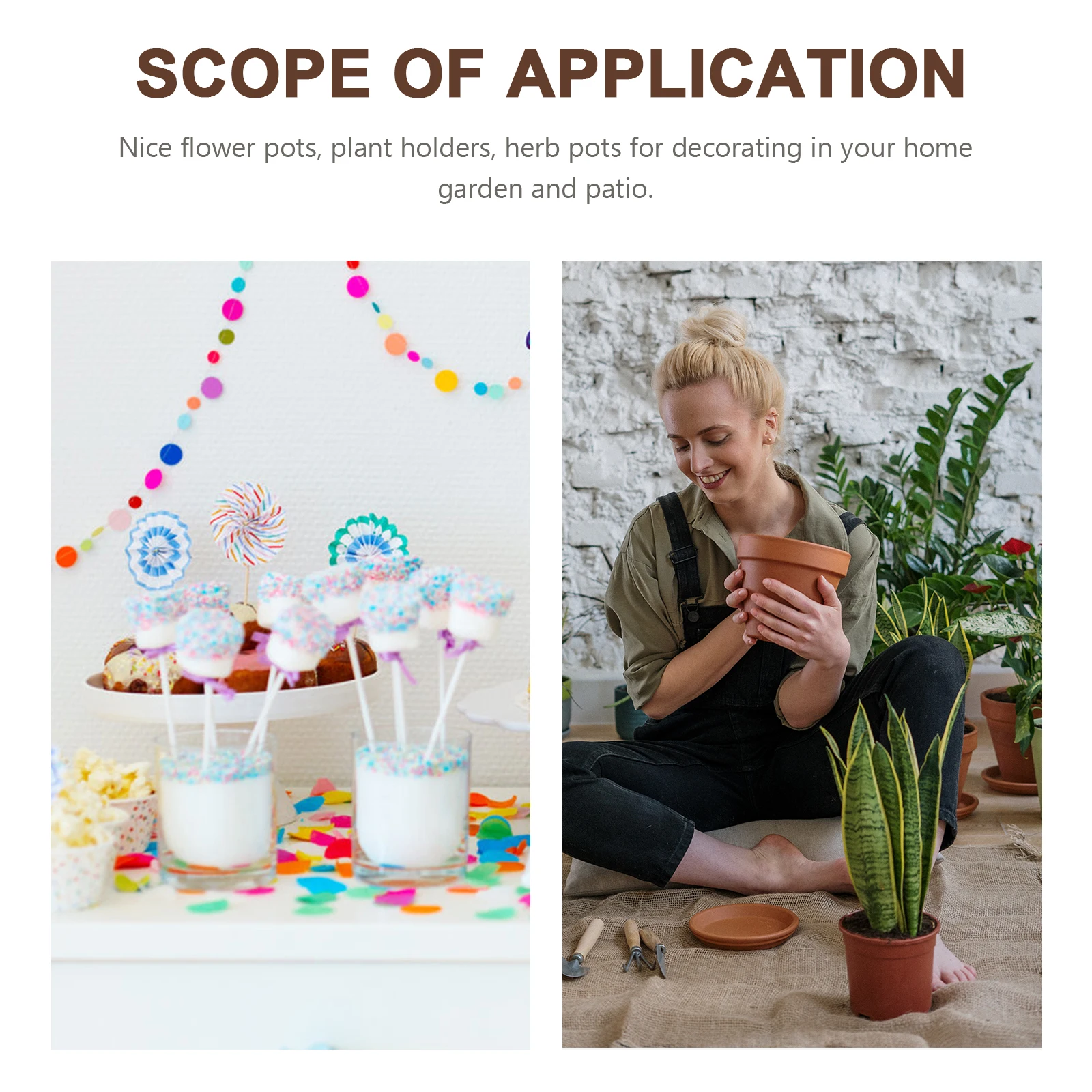 

6Pcs Colorful Iron Hanging Buckets Flower Pots Balcony Garden Wall Planters Bright Metal Flower Holders 8x10.5x12cm Decorative