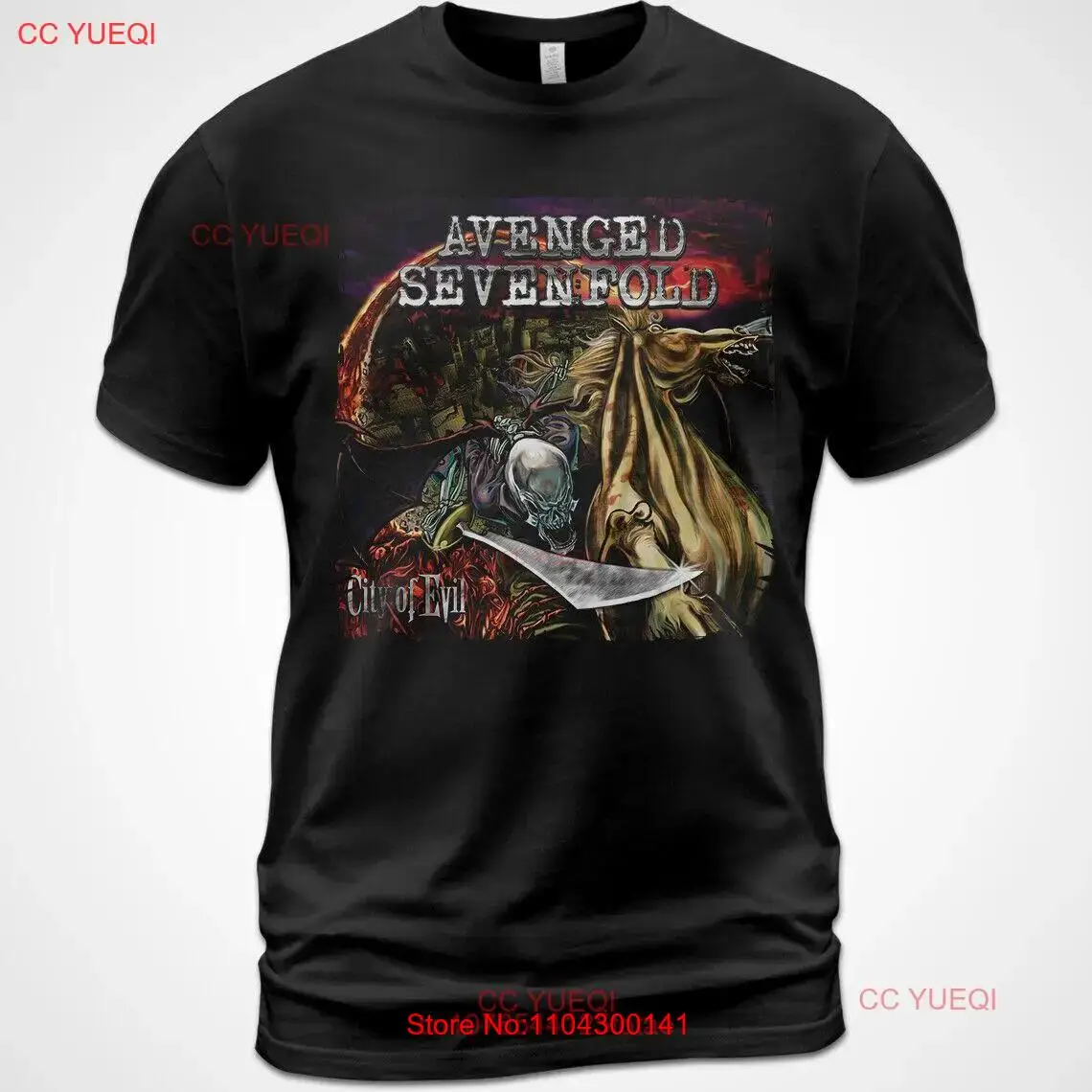 Cotton T shirt City of Evil Music Avenged Sevenfold M Shadows Synyster Gates long or short sleeves