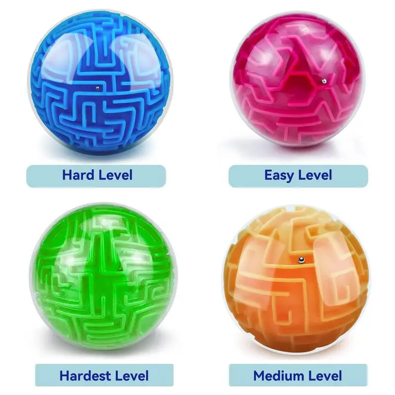 3D Gravity Memory Sequential Maze Ball Puzzle Toy Brain Teasers Challenges Game For Kids Adults Birthday Gifts