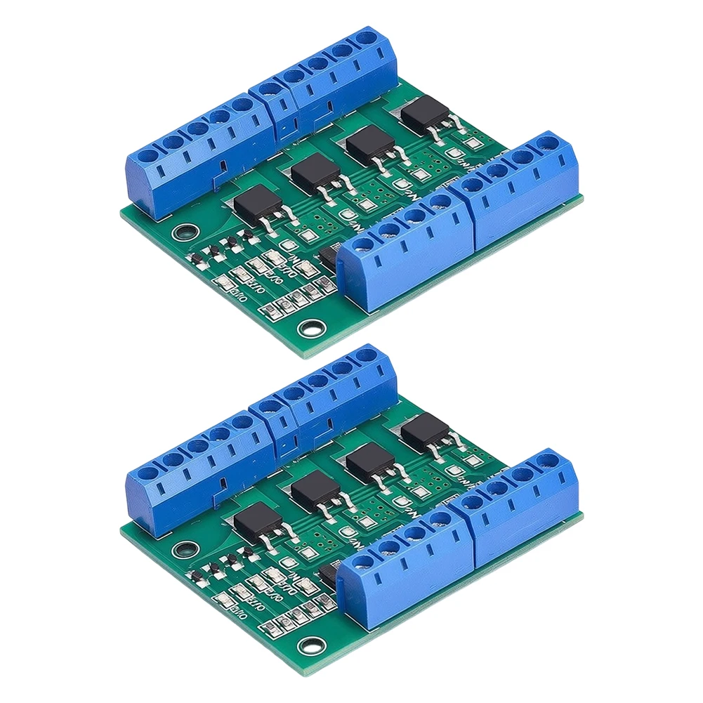 2pcs Circuit Module 4-channel DC Quad-MOSFET Module For Pwm Control And DC Load Management Circuit Module Electronic Components
