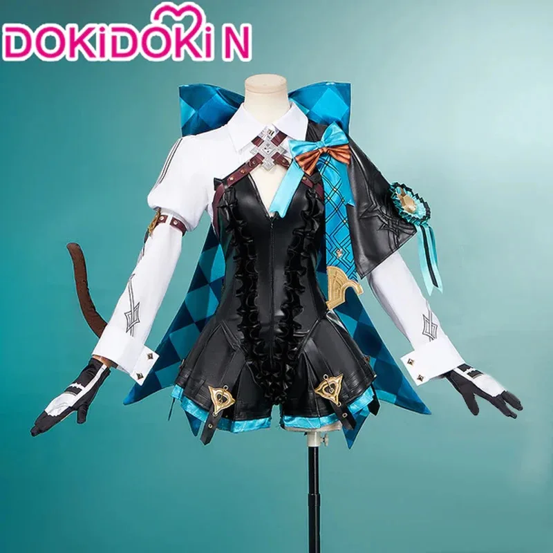 IN STOCK /Lynette Game Genshin Impact【XS-3XL】DokiDoki-N Lyney Cosplay Lyneytte Costume Plus Size Halloweena;2'k,8;c'
