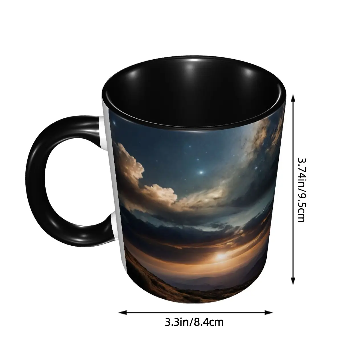 Starlit Sky Milky Way Starry Mug Funny Ceramic Coffee Cups Tea Mugs Milk Cup Drinkware Gifts for Friends
