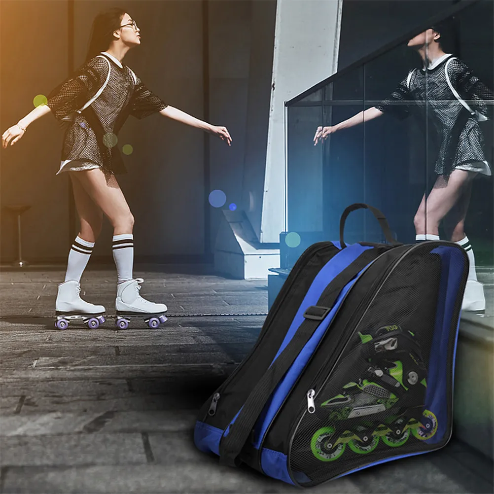 

Прочная сумка из плотной ткани для роликовых и ледовых коньков: стильная, модная, для улицы, моющаяся, долговечная, треугольная