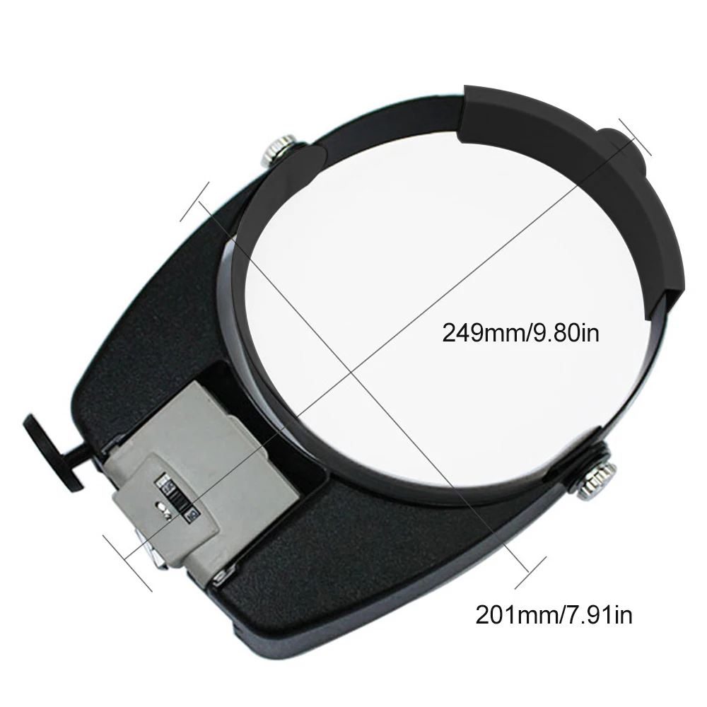 Wearing Style Glasses Loupe Headband Magnifier 1.5X 3X 6.5X 8X Magnifier with LED Work Light for Lens Illuminated Magnifier