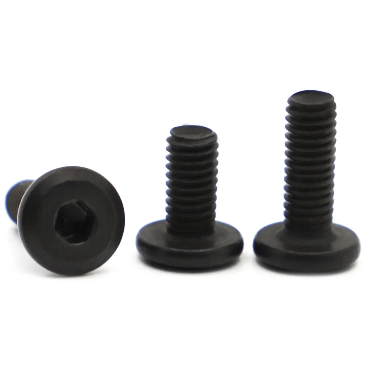 M5 M6 M8 Black Carbon Steel CM Large Flat Hex Hexagon Socket Allen Screw Furniture Screw Connector Joint Bolt