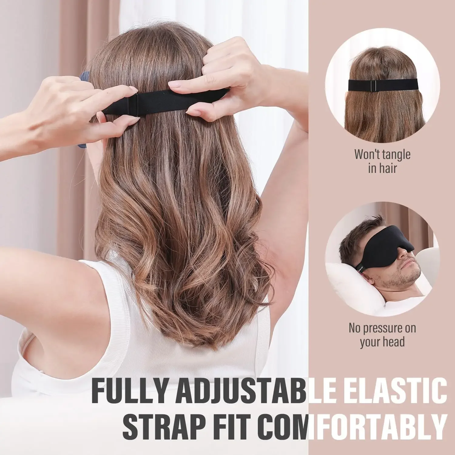 1PCS 3D Sleeping Eye Mask Blindfold For Unisex Soft Tiredness Relief Eye Cover Natural Sleeping Blind Eye Patch Skin Care Tool