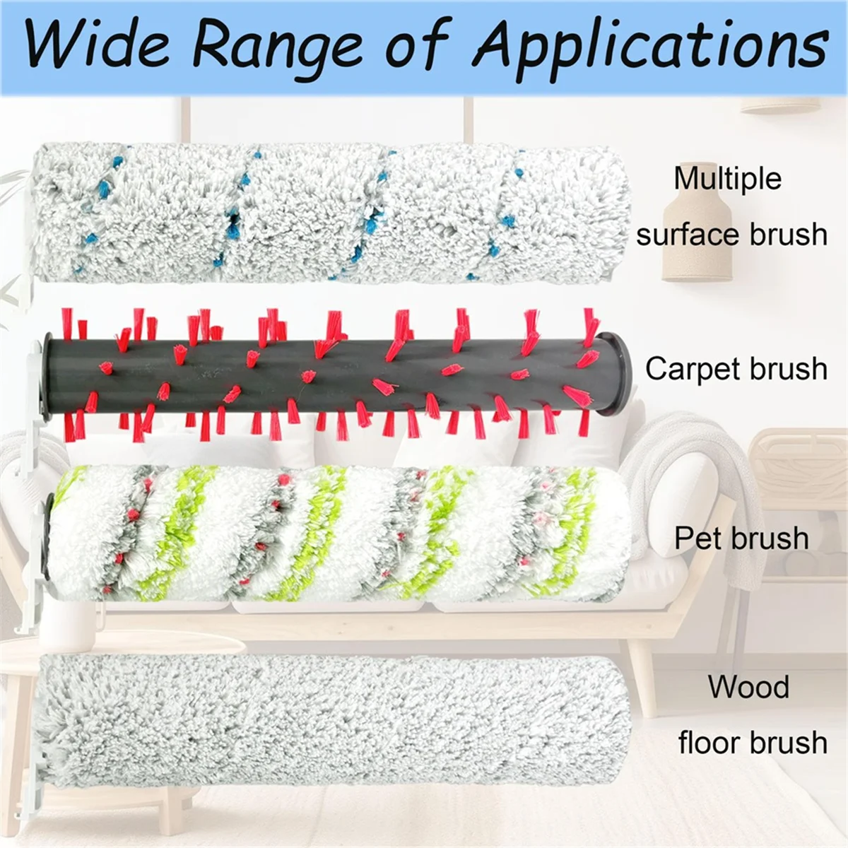 قطع غيار لفرشاة المكنسة الكهربائية بيسيل كروس ويف هيدروستيم 35151، فرشاة تنظيف فلتر الفراغ