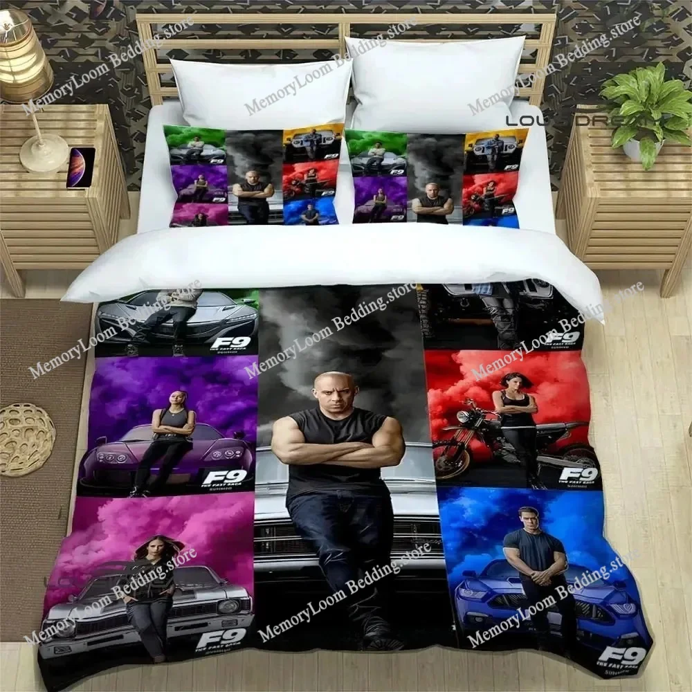 

Fast & Furious Printed Bedding Sets Exquisite Bed Supplies Set Duvet Cover Bed Comforter Set Bedding Set Luxury Birthday Gift
