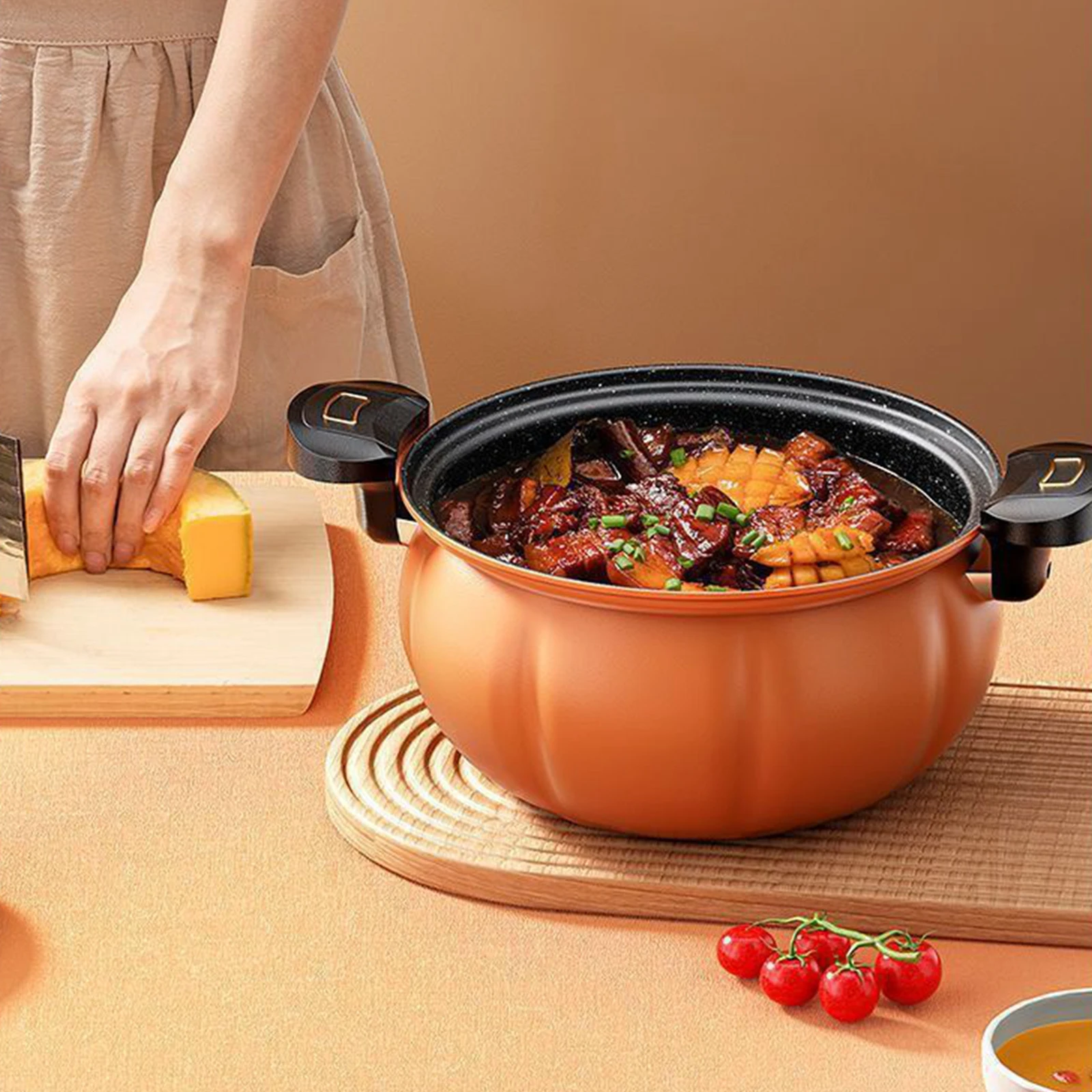 Pressure Cookers Non Stick Pumpkin Slow Cooking Cooker Multifunctional Camping Hiking Backpacking Steamer Cookware