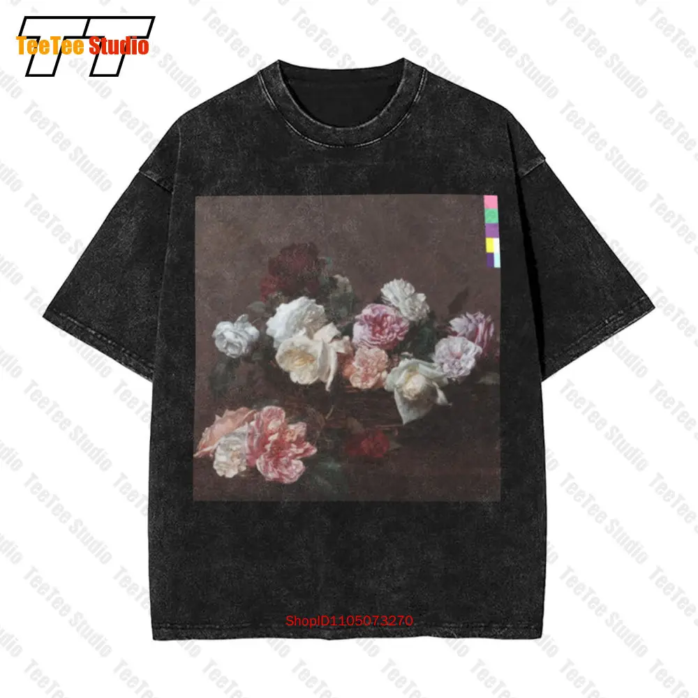 New Order Band Pcl Power Corruption Lies Album Vintage Oversized T-Shirt AEQ8