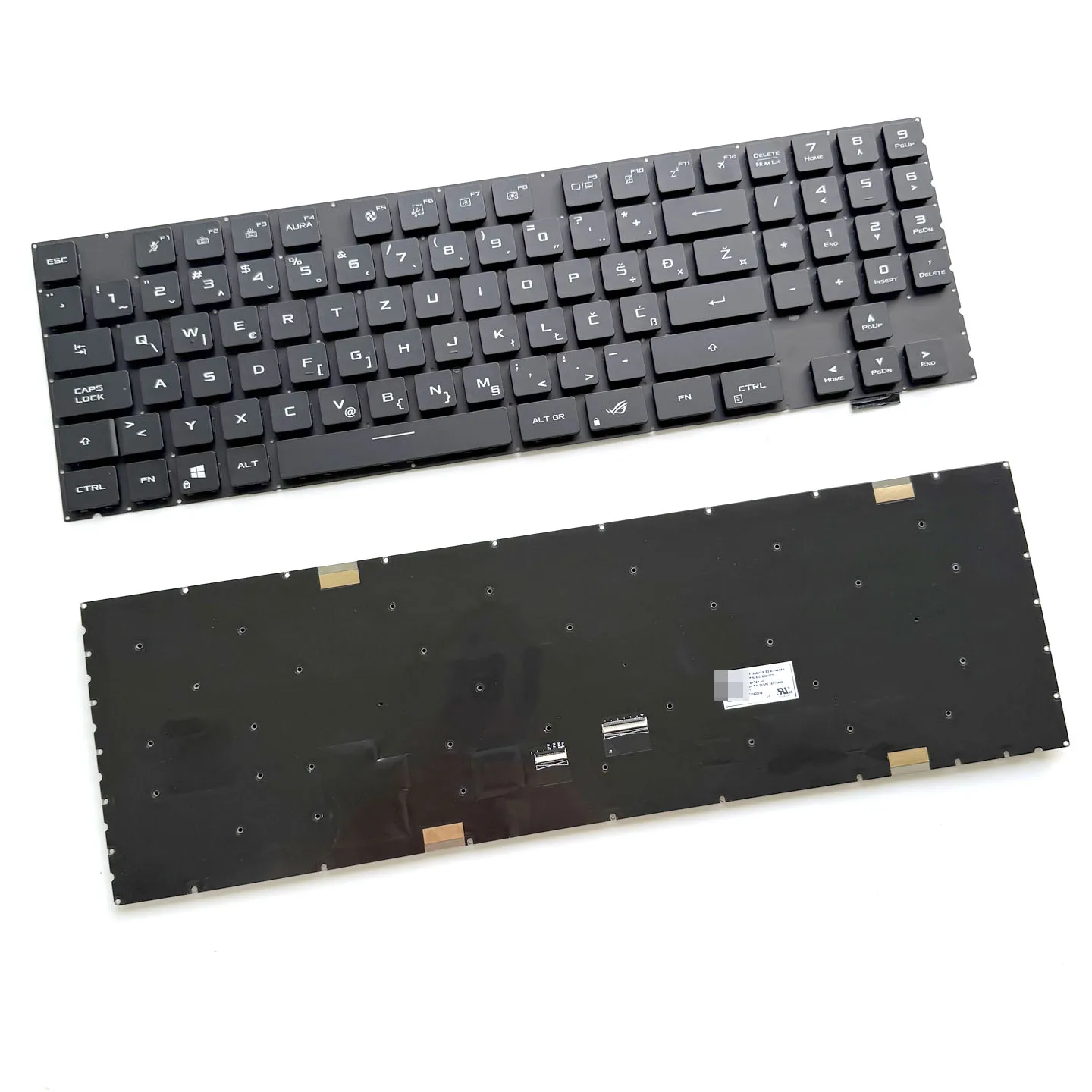 Immagine 4: Adatto per Ice Blade 5 Rog Zephyrus S17 Gx703 Gx703Vi, Scocca Tastiera, Parti per Laptop, Poggiapolsi, Telaio per Computer