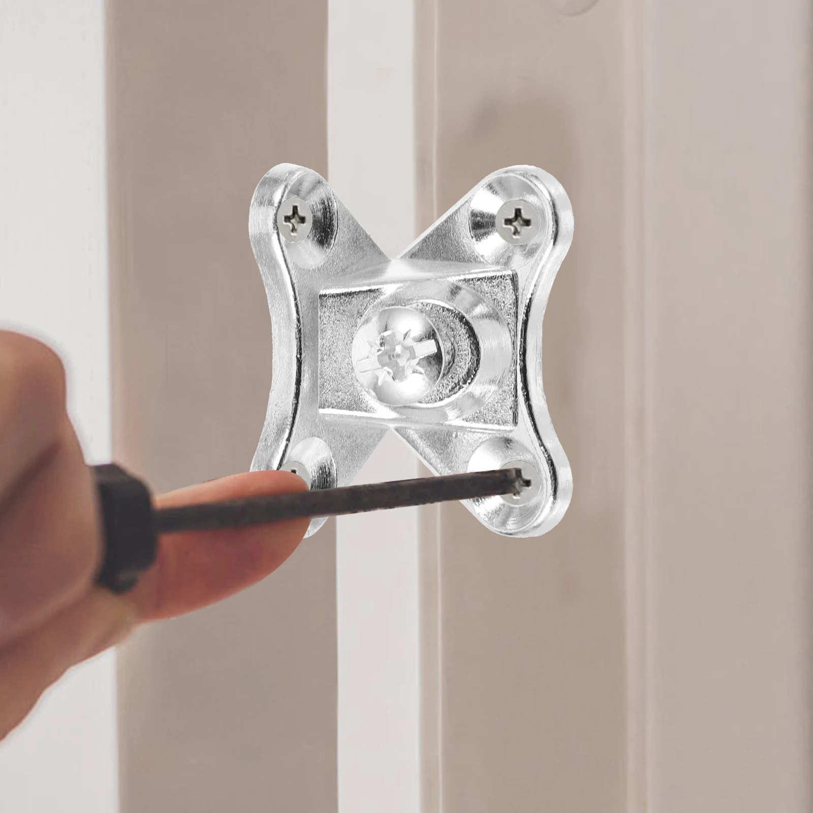 

12pcs Zinc Alloy Corner Shelf Bracket Durable Cabinet Fastener L-Shaped Braces Mending Plate Hardware Connector For Floating