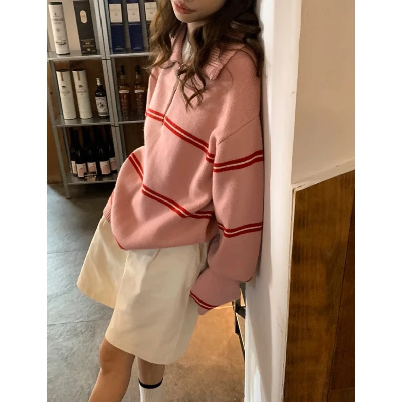 

Wool Lazy Wind Sweater Women's Autumn Long Loose Comfortable Beautiful Fashion Knitted Sweater Jacket Casual Temperament