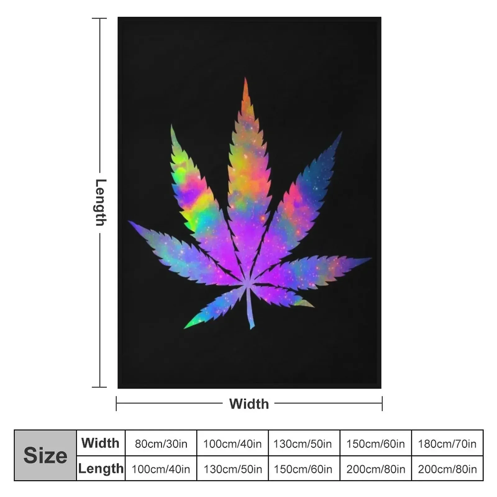 Weed Throw Blanket Warm Shaggy Sofa Quilt Blankets