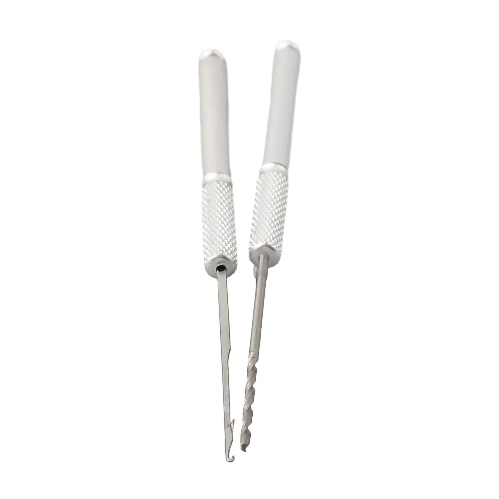 Reliable 2 Piece Baiting Needle Tool Set for Carp Coarse Fishing Stainless Steel Ideal for Knot Tying and Drill