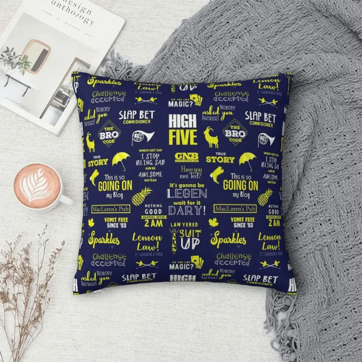 How I Met Your Mother 1 Pillowcase Polyester Pillow Cover Cushion Comfort Throw Pillow Sofa Decorative Cushions Used for Bedroom