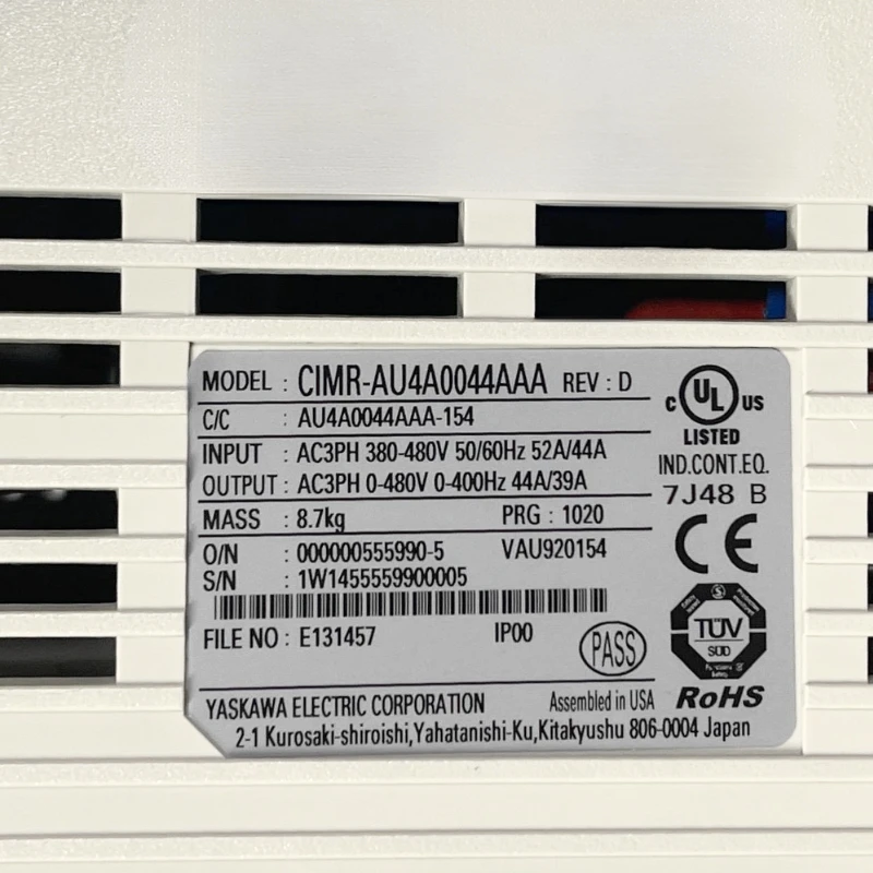 

Новый инвертор Yaskawa CIMR-AU4A0044AAA, гарантия 1 год на складе