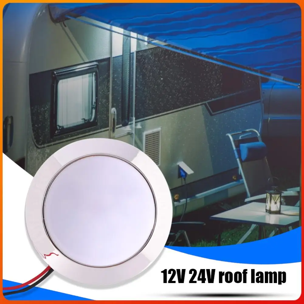 

12В Внутренние потолочные светильники для автодомов и кемперов, лампа для чтения, 1.8Вт, 24 SMT LED, панельная потолочная лампа для автодомов, лодок, кемпинга, прицепов