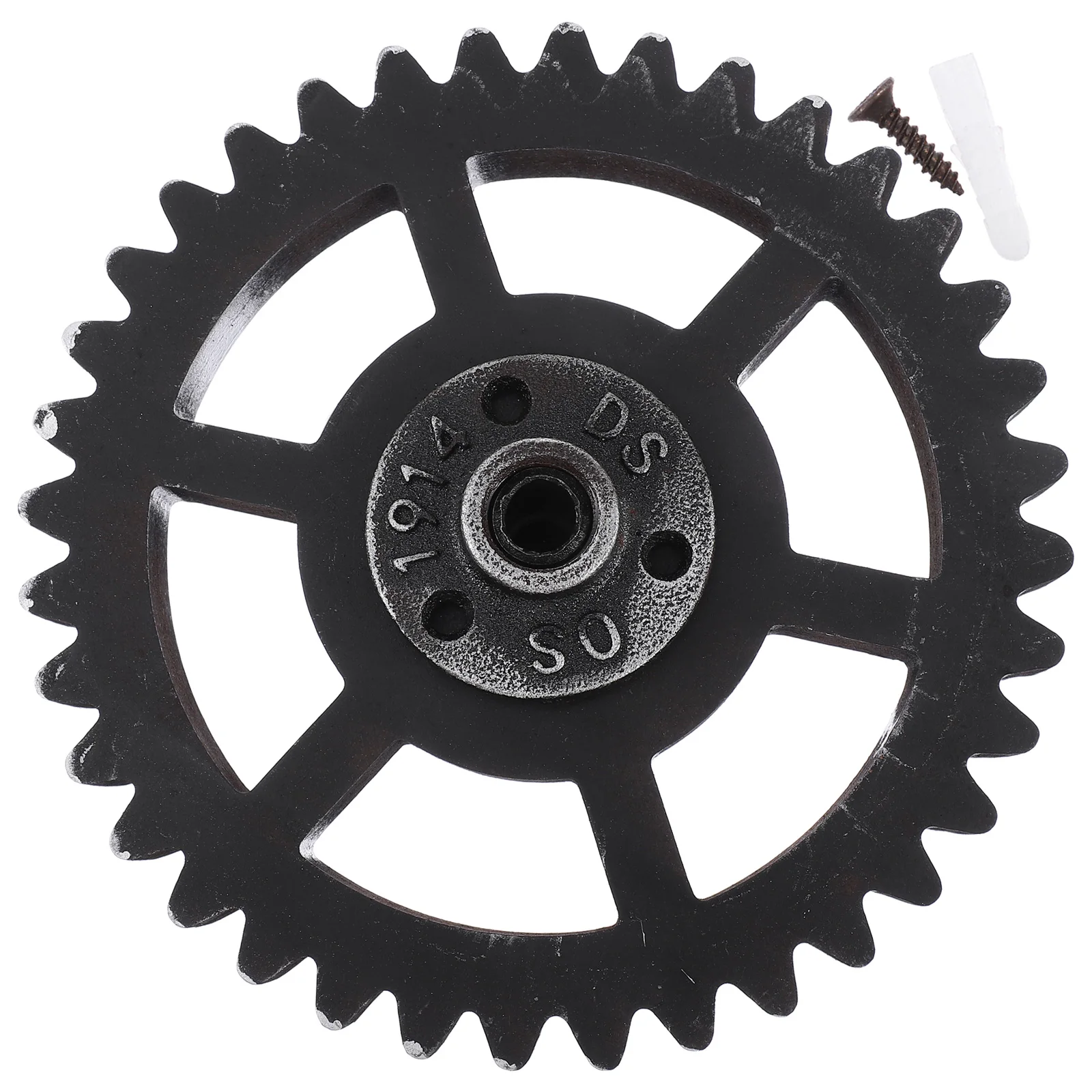 

Retro Wood Gear Decor Industrial Style Wall Hanging Vintage Round Pendant Home Bar Cafe Office Wooden Gears Long Lasting