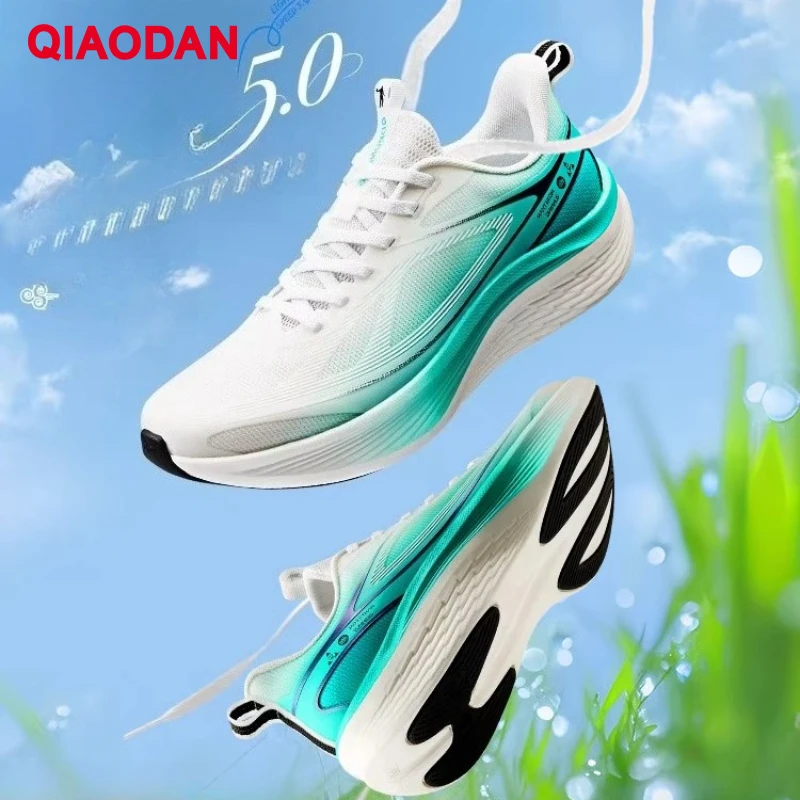 

QIAODAN Light Speed 5v2 Shock Absorption Sneakers 2025 Men's Mesh Breathable Comfortable Soft-soled Running Shoes QXB023253204