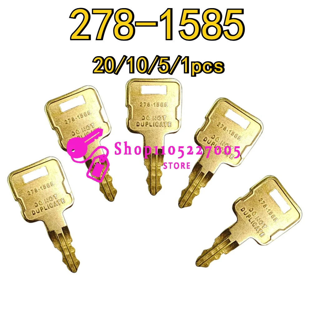 

20/10/5/1 шт. новые ключи зажигания для ключа переключателя экскаватора 278-1585