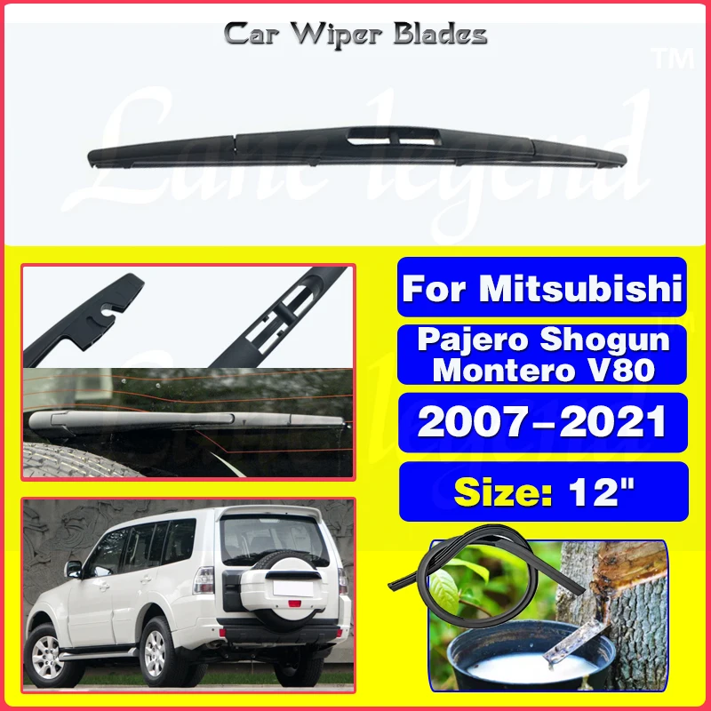 

12" Rear Wiper Blade For Mitsubishi Pajero Shogun Montero V80 2007 - 2021 Windshield Windscreen Rear Window Car Accessories