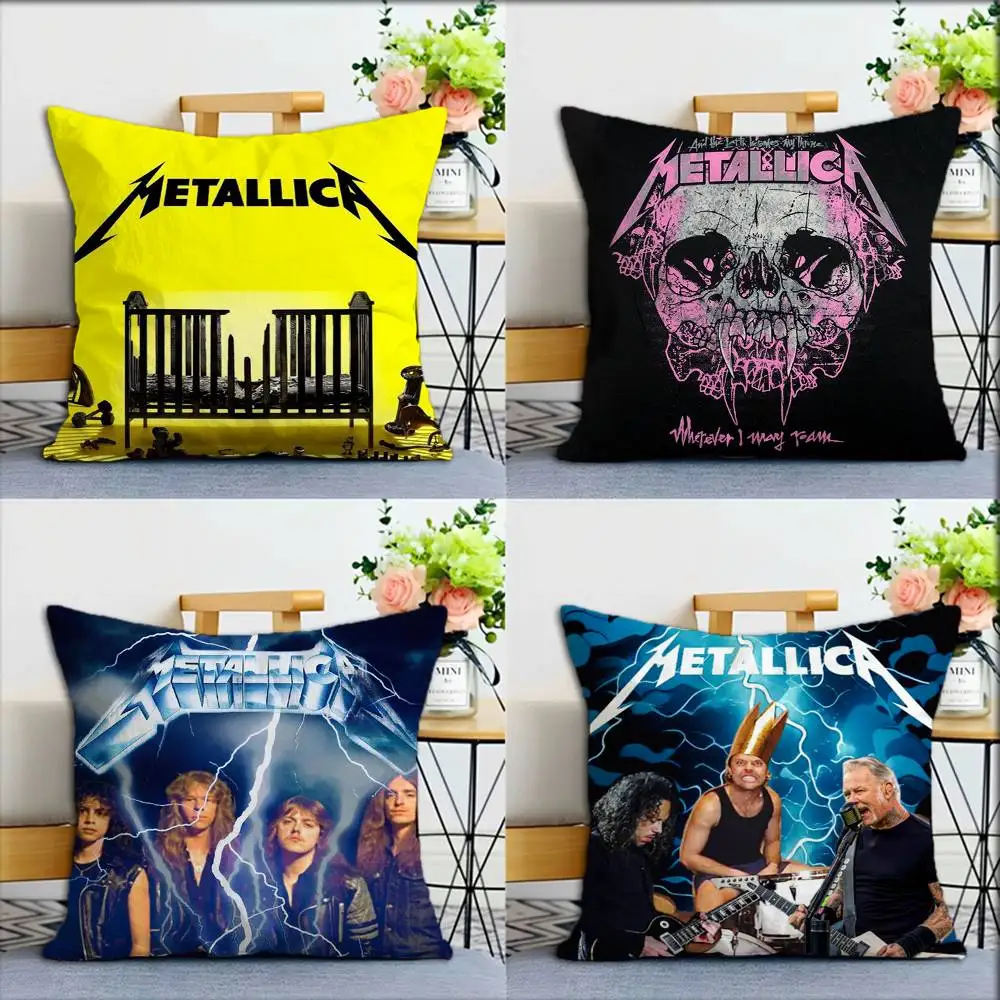 

Band Cool M-METALLICA World Various Sizes Square Pillow Case For Car Home Bedchamber Decor