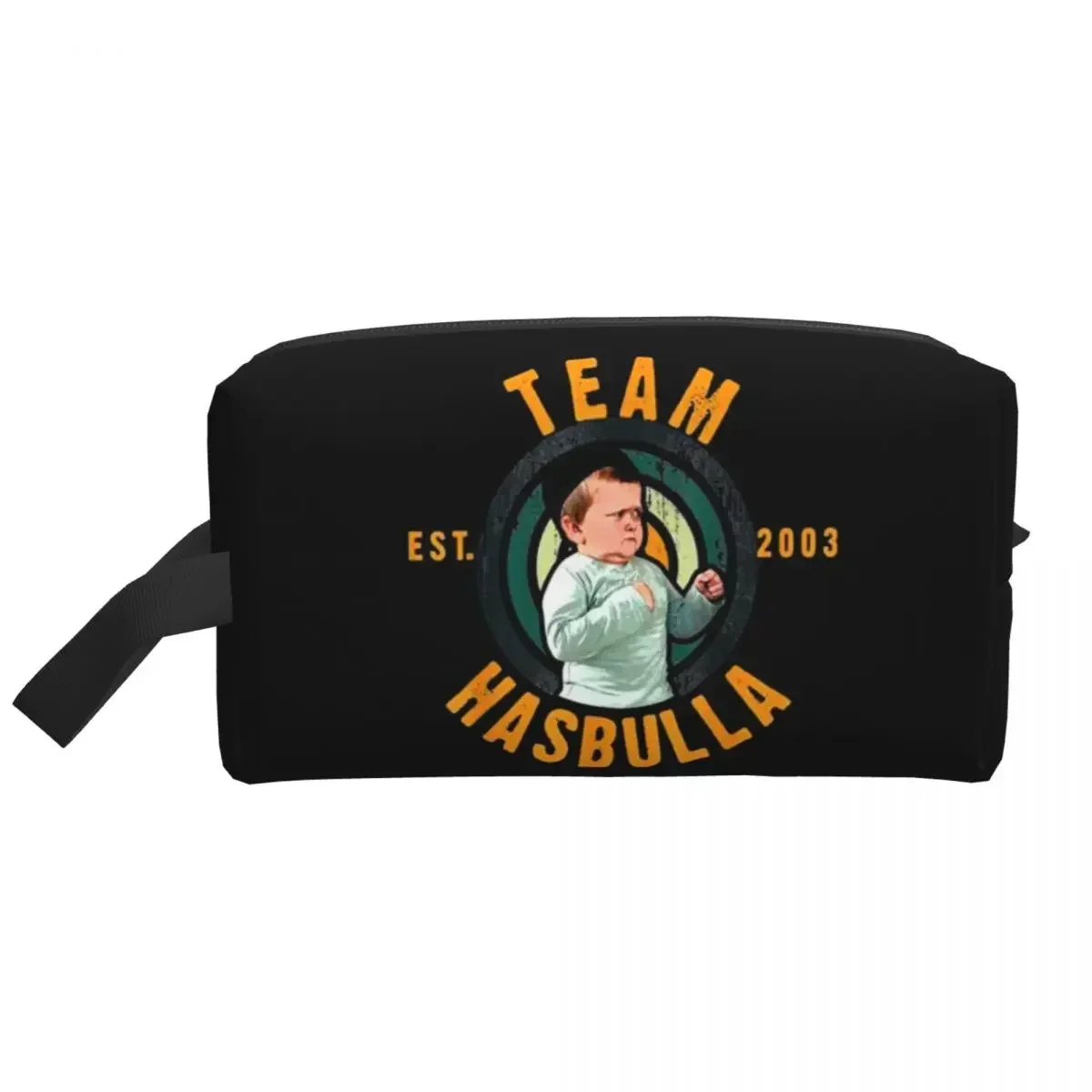 Team Hasbulla Hasbullah Fight Meme Cosmetic Bag Women Fashion Large Capacity Makeup Case Beauty Storage Toiletry Bags