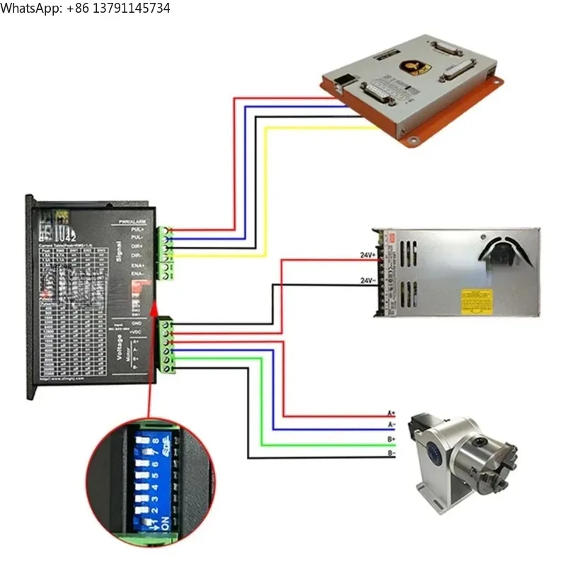 D80 Rotary Attachment for Marking Welding Machine - Precision Welding Rotary Accessory