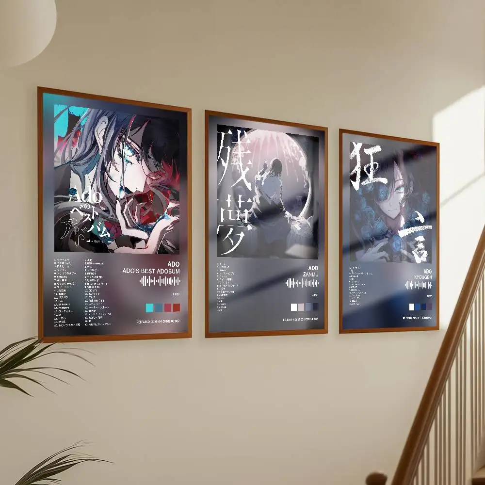 Ado Poster, Album, Kunstdruck, Cover, Lieder, Musik, Rap, Wand, wasserfest, Papieraufkleber für Wohnzimmer, Heimdekoration