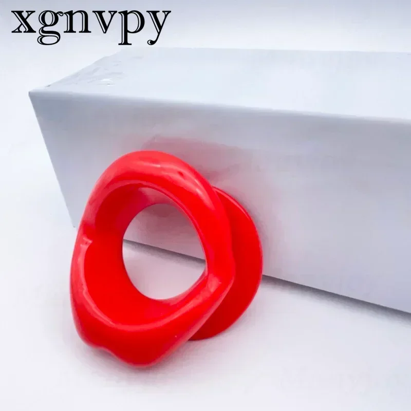 xgnvpy Sexy Lips Rubber Mouth Gag Open Fixation Oral Toy Adult Game Sex Tool Couples Play O Ring Dilator Sex Toys for Intimate