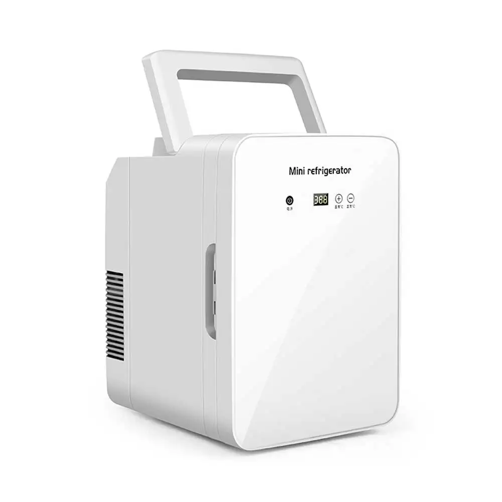 Mini refrigerador de belleza portátil con apertura lateral vertical para coche y uso doméstico, 12L, 12L