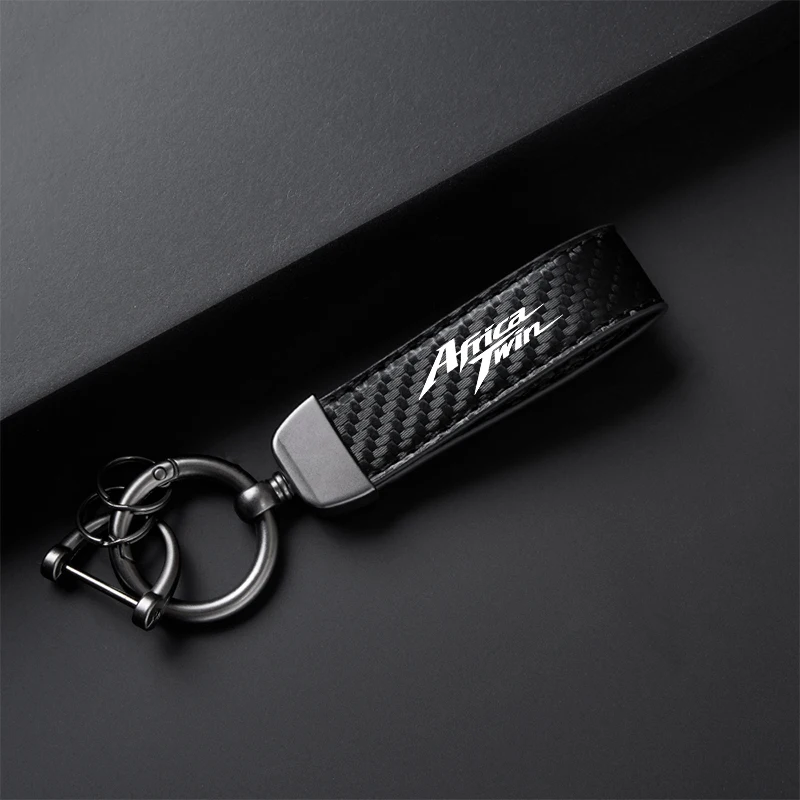 For HONDA Africa Twin CRF 1100 1000 L CRF1100L CRF1000L Accessories High-Grade Leather Keychain Motorcycle Key Ring image 2