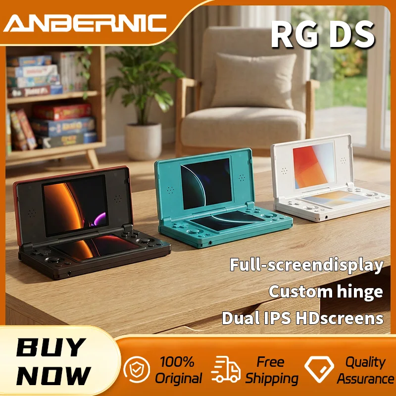 Consola de Juegos Portátil Anbernic RG DS 2026, Pantalla IPS Dual de 4 Pulgadas, Android, 4000 mAh, Reproductor de Videojuegos