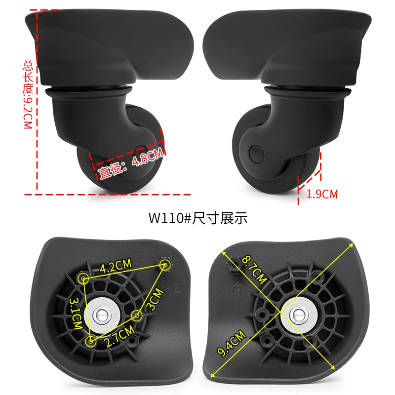 AmericanTourister Suitcase 47R 25T Luggage Accessories US Travel Universal Wheel YQ-008  YQ008 YQ206 YQ-206 Replacement Wheel