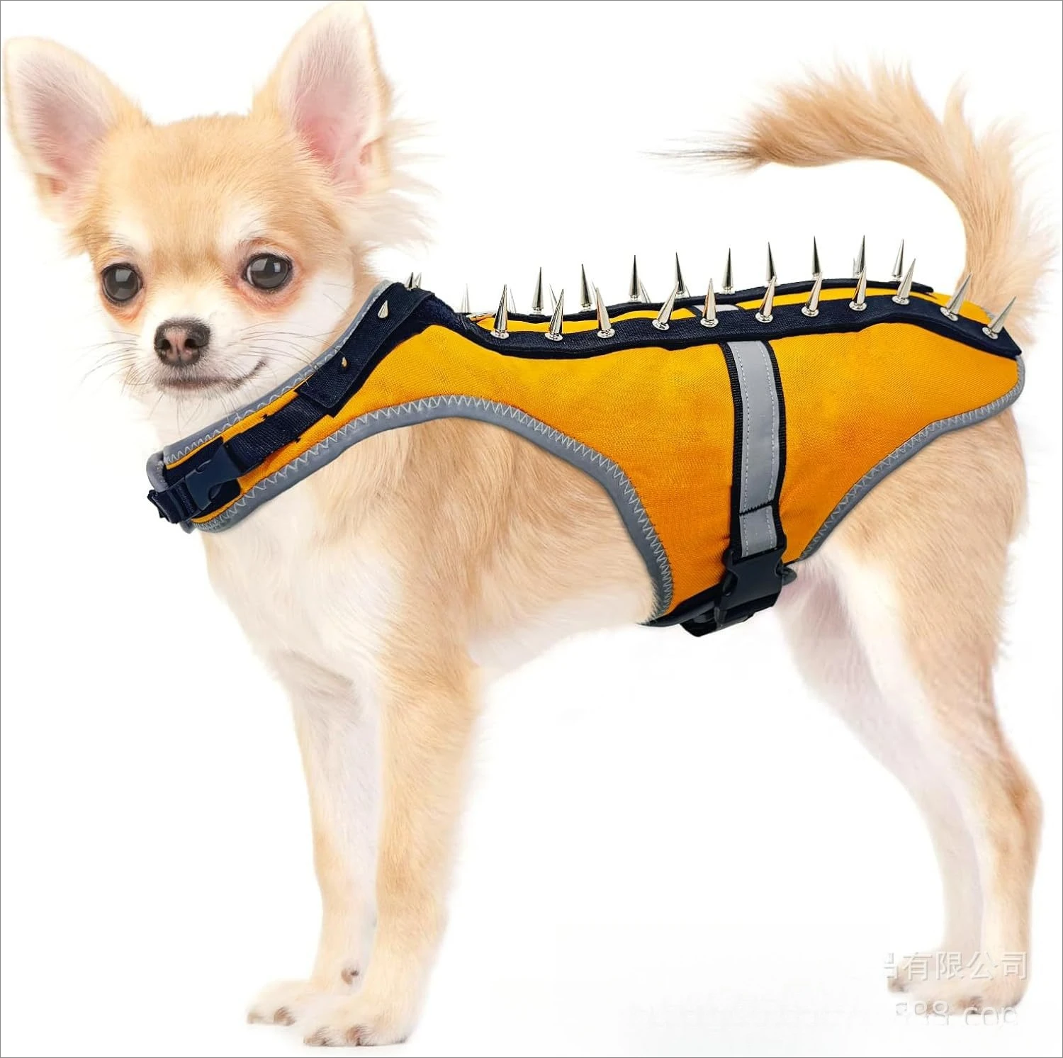 

‌Spiked Dog Vest Small Dogs Predator Proof Outdoor Protective Reflective Anti Bird Eagle Attack Night Safety Gear Sense Security