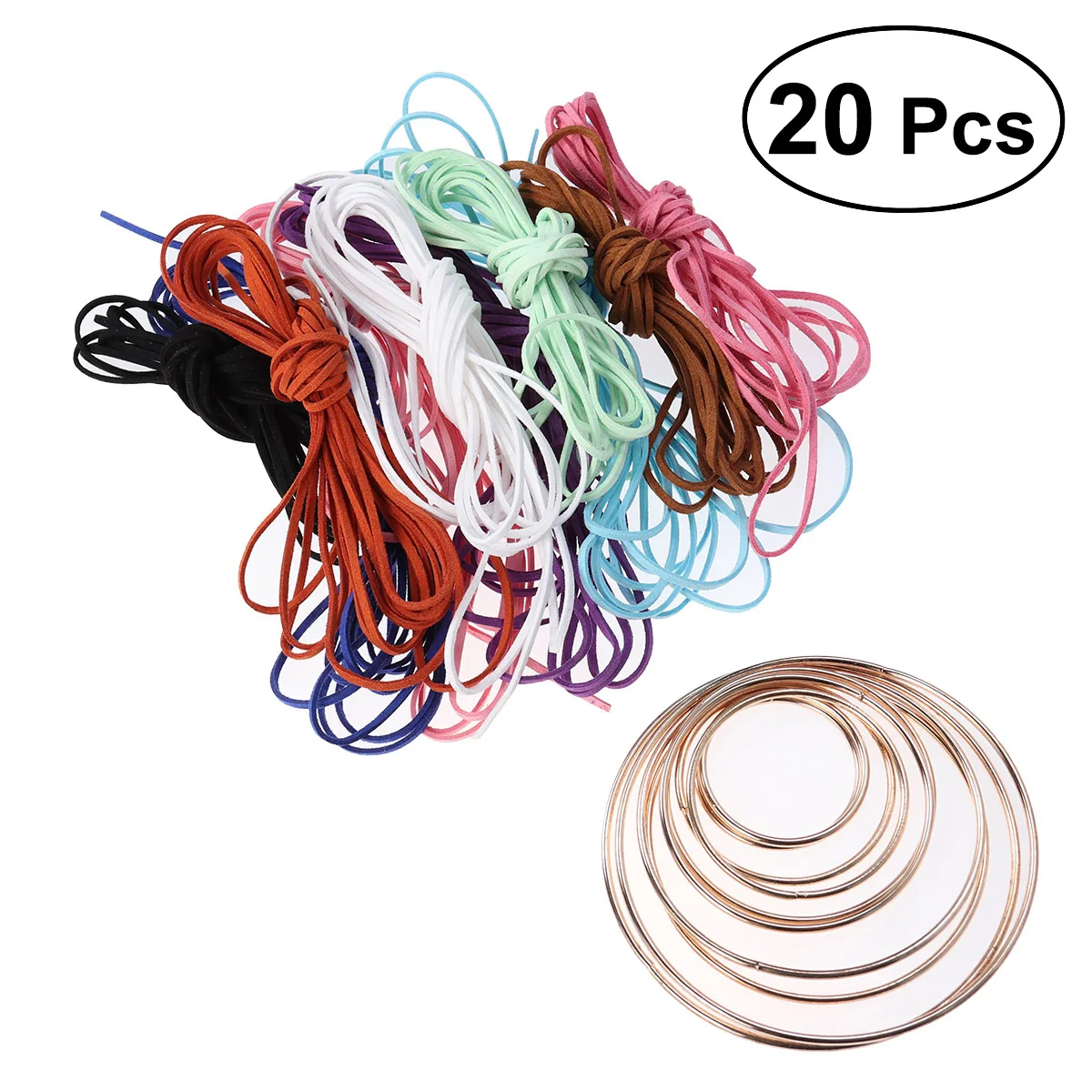 

20 Pcs Dream Catcher Material Metal Hoop Macrame Ring Rings Craft Hoops Dreamcatcher
