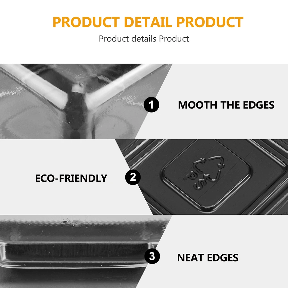 

100pcs Square 100G Moon Cake Box Plastic Egg-Yolk Puff Holder Clear Pet Food Storage Container Sealing Packaging For Puff Cake