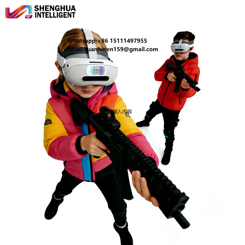 New Business Indoor Steel Wireless VR Room 4-6 Players Multiplayer Games Arena Shooting Machine