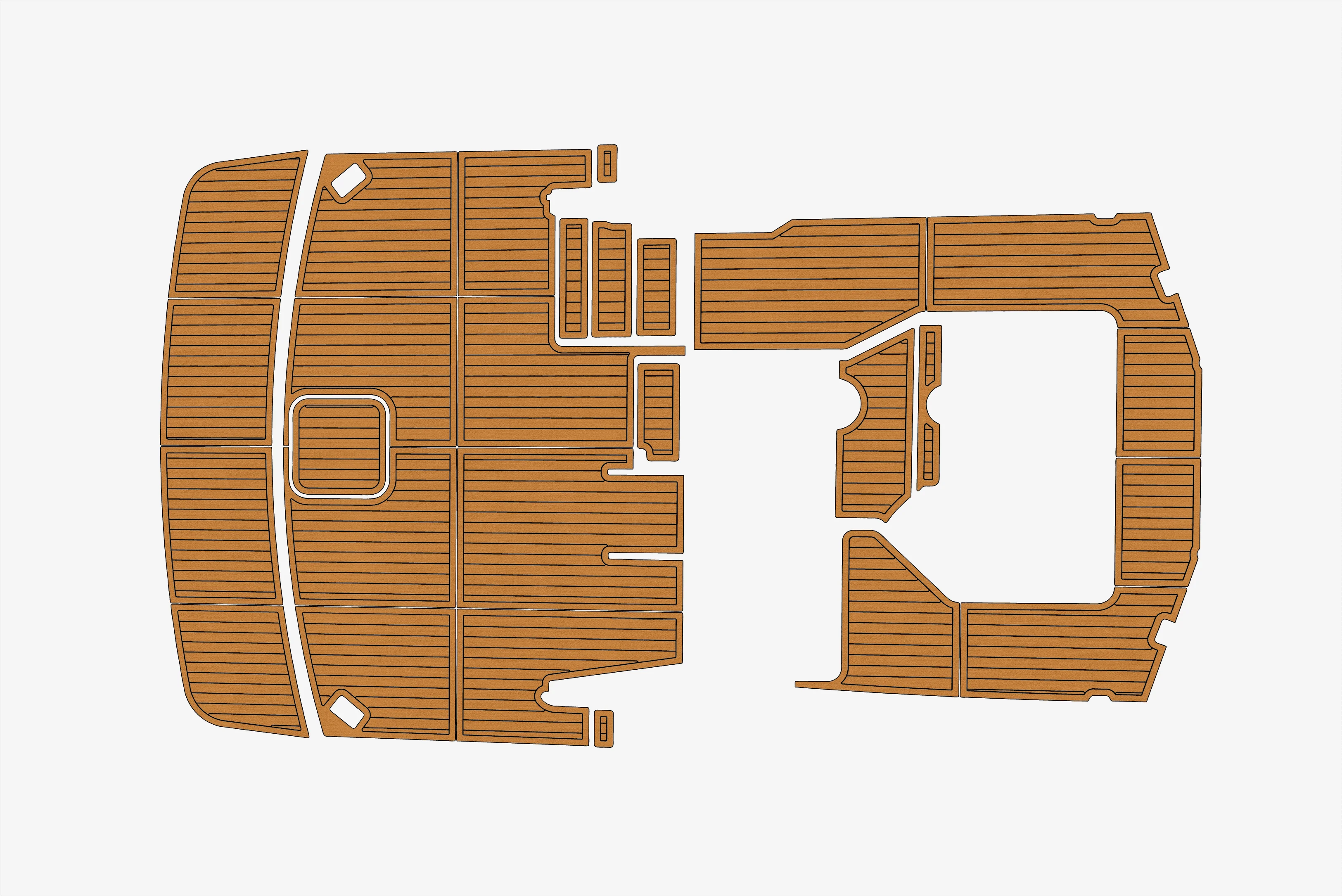 

Нескользящий морской коврик из искусственного тикового дерева из ЭВА, самоклеящийся коврик для яхты диаметром 6 мм для Carver 43 MY Boat Decking, простая установка