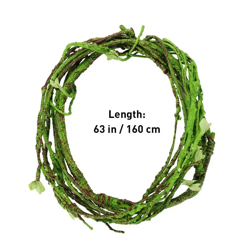 1 Pc Reptile Vine Small Animals Habitat Forest Bend Branch For Lizard Landscape Simulation Plant Rattan Pet Box Decor