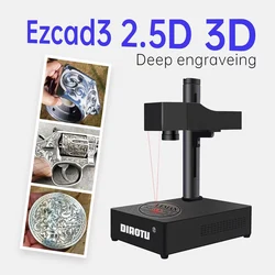 Diaotu Ezcad3 Fiber Laser Engraver Machine 2.5D Portable Laser Marking Machine JPT 50W 80W 100W Laser marking machine for metal