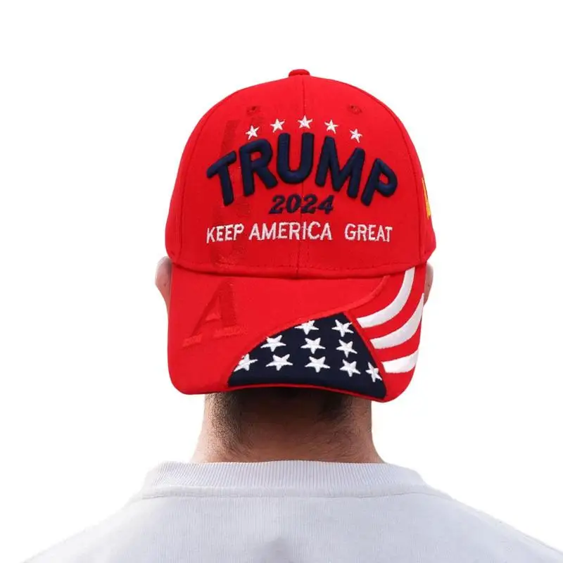 Trump 2024 Cap Camouflage USA Flag Baseball Caps Keep America Great Again President Hat 3D Embroidery Hot Sell