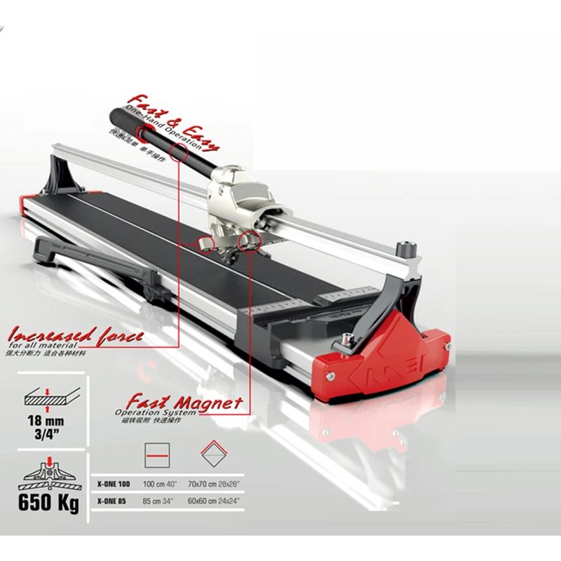 Xone1000/Xone1200 Ceramic Tile Cutter Reinforced Manual Ceramic Tile And Floor Tile Push-Pull Knife High-Precision Knife