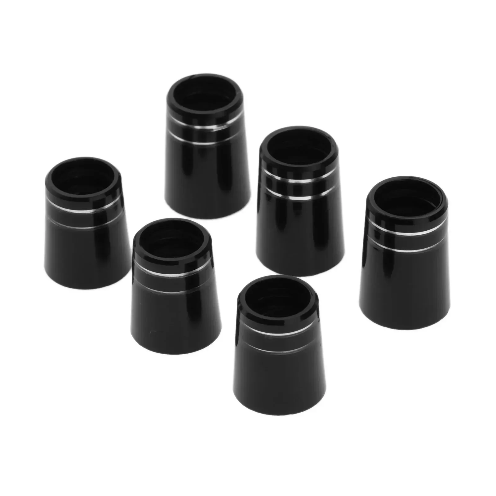 10 Pcs Black Golf Ferrules Plastic Golf Club Heads Replacement Fit 0.350 Or 0.370 Tip Irons Shaft  8.9X16X13.4mm/ 9.5X19X13.6mm